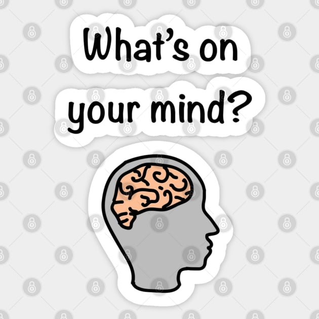 What’ on your mind? Sticker by Playful Creatives